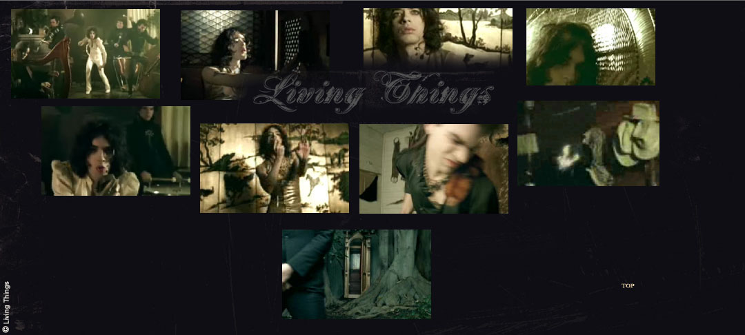 Screen shots from the filming of the music video "Bombs Below" by DreamWorks Records' Living Things, April, 2006 at Rubel Castle. Shoot hosted by the Glendora Historical Society.